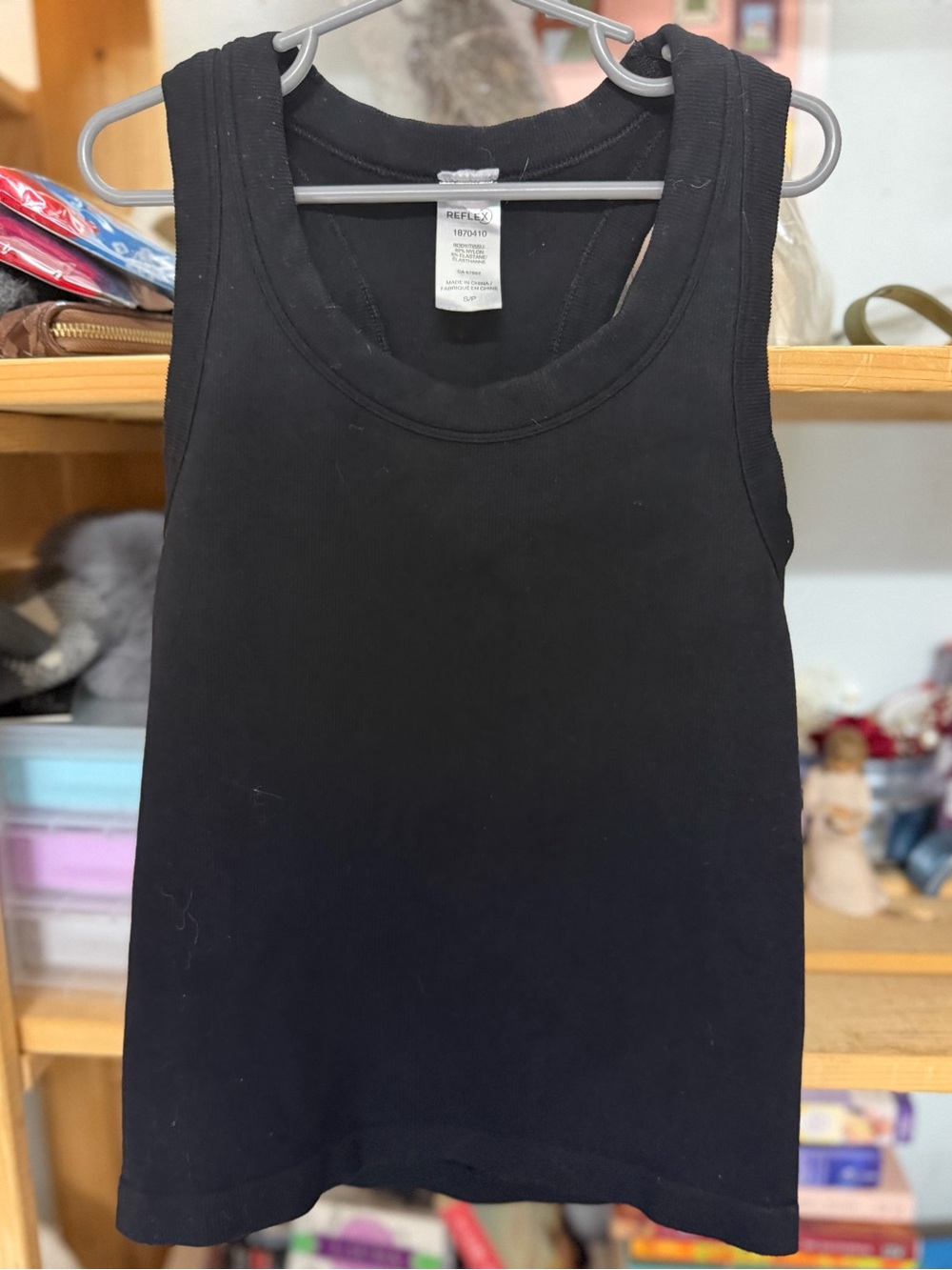 Reflex Black Scoop Neck Tank Top